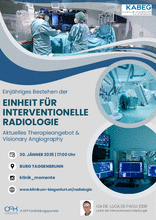 Einjähriges Bestehen der Einheit der Interventionellen Radiologie