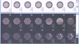 Mit der Gammakamera Symbia T1 aufgenommene Schnittbilder des Phantoms